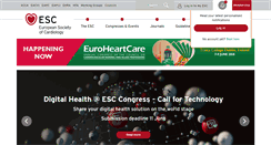Desktop Screenshot of escardio.org